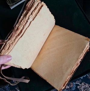 240 Vintage Pages Arbre de Vie En Cuir Gaufré Journal Pur Naturel À La Main avec Fil À Coudre et Selle Couture Reliure - Product Image 2