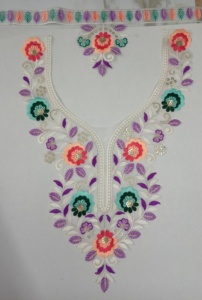 ชุดปักเลื่อมคอปกผ้าลูกไม้สำหรับ Saree เสื้อ kurti ชุดตัดเย็บเสื้อผ้า - Product Image 3