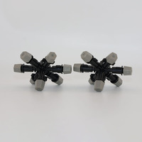 Micro-asperseur rotatif à 7 sorties de 6 mm pour l'irrigation des serres agricoles, pour une couverture étendue et un refroidissement optimal