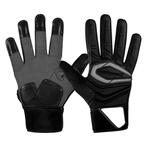 Gants de football américain de style moderne de haute qualité en cuir respirant imprimé de logo personnalisé en gros à prix raisonnable - Product Image 3