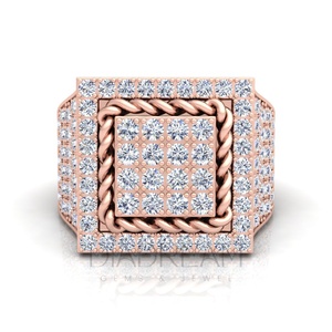 Anillo de Hip Hop de Plata de Ley 925 para hombre de diseño único VVS Clarity Leb Grown Brilliant Cut Diamond Anillo de hombre para fiesta de boda - Product Image 5