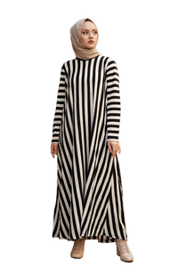 Abayas de Polietersulfona Largas de Moda para Bodas, Diseño con Estampado Completo, Superventas, Cómodas, Estilo Dubái, Musulmanas, para las Cuatro Estaciones - Product Image 4