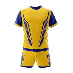 Uniforme de fútbol de Rugby profesional Ropa deportiva transpirable Camisas y pantalones cortos ligeros de secado rápido Precio - Product Image 1