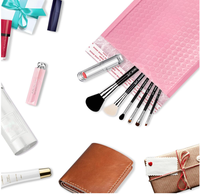 Enveloppe d'expédition en polybulle rose recyclée biodégradable avec logo personnalisé, pochette express RTS