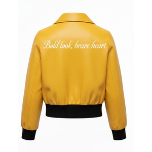 Veste bomber en coton bleu clair imperméable pour femmes, broderie personnalisée, impression tendance, veste décontractée à fermeture éclair pour femmes - Product Image 6