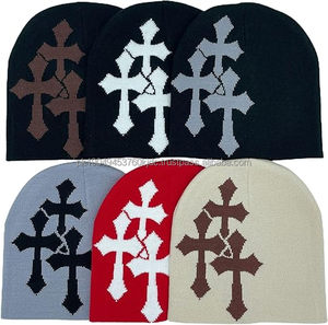 Bonnets d'hiver unisexes en acrylique 100% de qualité Streetwear à pois personnalisables OEM/ODM avec logo respirant conçus - Product Image 2