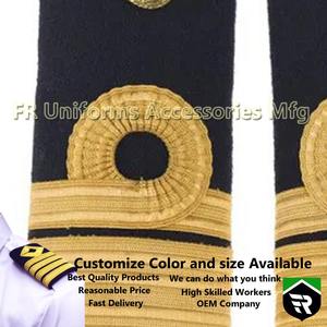 Commandant contre-amiral dentelle tissu épaulette épaulette insigne royal ligne aérienne régiment uniforme - Product Image 3