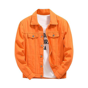 Wholesale High Street Oversized Denim <b>Jacket</b> for <b>Men</b> Breathable Windproof Waterproof Winter Plus Size Stand Collar High Quality - Product Image 1
