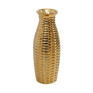 Vases et pots à fleurs décoratifs de table vintage Pot de fleurs en métal de la plus haute qualité Ensemble de 3 vases à fleurs de forme différente en or - Product Image 4