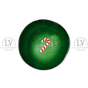 Cuenco de coco con estampado navideño adorable superventas, cuenco de coco lacado, precio barato, producto de temporada al por mayor de Vietnam - Product Image 5