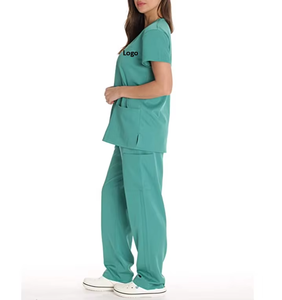 Conjunto de Uniformes Médicos de Primera Calidad para Mujer, Uniforme de Hospital Unisex para Personal de Salud, Diseño Personalizado al por Mayor - Product Image 3
