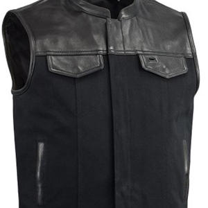 Nouveau design personnalisé de haute qualité en laine respirant hiver formel gilet de style club deux poches zippées avant deux poches fendues simple - Product Image 3