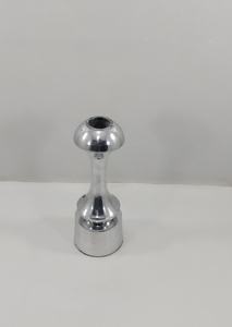 Vente flash, bougeoir rond en aluminium fait à la main, design simple européen, pour la Saint-Valentin, en argent et chrome. - Product Image 2