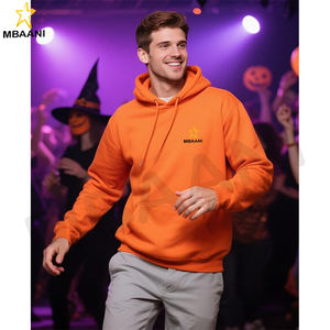 Hoodies Hooded Sweatshirt Athletic <b>Hoodie</b> Sweat Shirt in <b>Orange</b> Color. - Product Image 4