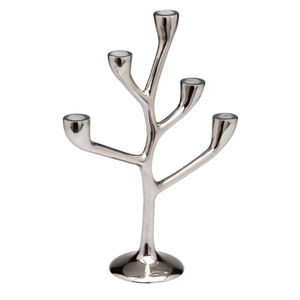 Candélabre de luxe en aluminium argenté de qualité supérieure Décoration de maison et d'hôtel pour centre de table de mariage et Noël Meilleur prix - Product Image 1