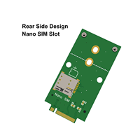 Module adaptateur EM02 M.2 B-Key vers Mini PCIe avec emplacement Nano SIM pour systèmes embarqués PC industriels