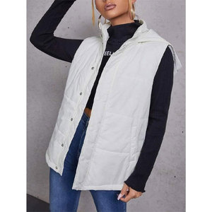 Chaqueta sin mangas acolchada para mujer, chaquetas de plumón para mujer, abrigos gruesos, chaleco de burbuja para mujer - Product Image 1