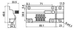 กลอนล็อกประตูบานเลื่อนสำหรับประตูบานเลื่อนหนักดีไซน์ทันสมัย - Product Image 6