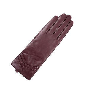Guantes estampados de invierno de alta calidad, piel de oveja, guantes de vestir de cuero PU para ciclismo, uso diario, fiestas, deportes de playa informales, lisos - Product Image 4