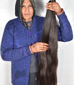 Extensiones de cabello humano de mujer estilo rizo ondulado de Color negro Natural al por mayor indio de doble trama alineada con cutícula virgen vietnamita - Product Image 3
