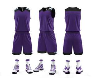 Conjuntos de Camisetas de Baloncesto Reversibles Personalizadas de Alta Calidad, Impresión por Sublimación, Transpirables, para Equipos Universitarios, Tallas Grandes - Product Image 4