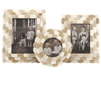 Cadre photo vintage de luxe fait main en laiton avec incrustation d'os, écologique, personnalisable OEM/ODM, MOQ 50, marque privée, logo personnalisé