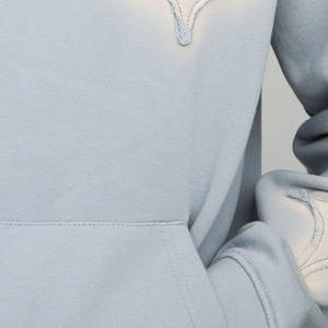 Streetwear Sweat à capuche vierge en molleton lourd en coton mélangé Vintage Double couche personnalisé pour les hommes de marque Distressed Hoodie - Product Image 6