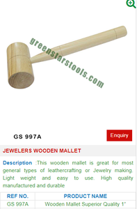 Bijoutiers Maillet en bois GS 997A Outils de bijouterie pour bijouterie Outils - Product Image 2