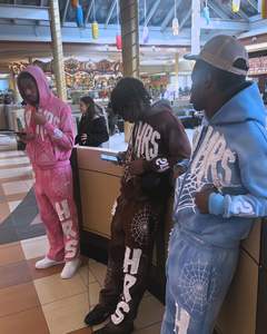 ชุดวอร์มกางเกงวอร์มและมีฮู้ดของผู้ชายชุดวอร์มปักลายดาวแบบกำหนดเอง - Product Image 4