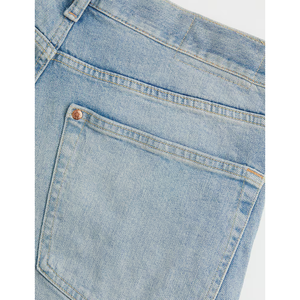 Custom Distressed Solid Pattern 100% Cotton <b>Shorts</b> for Men and <b>Women</b> High Street Style OEM Bulk Order Wholesale - Product Image 2