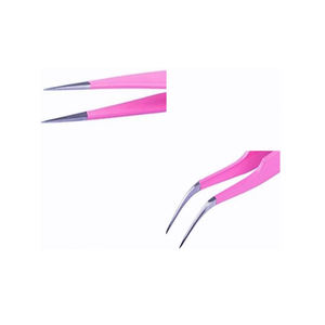 Pince à épiler professionnelle en acier inoxydable durable avec pointe lisse et dentelée pour usage en salon, personnalisable - Product Image 3