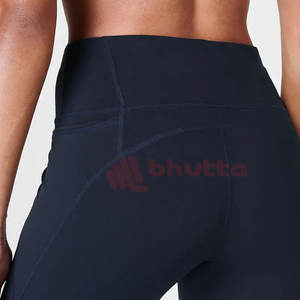 Pantalones de Yoga de calidad superior para mujer, mallas con bolsillos de cintura alta, cómodas mallas deportivas personalizables de LICRA para mujer - Product Image 6