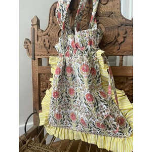 Bolso Tote Acolchado Nivi Beach con Estampado de Bloques, Ligero, Gran Capacidad, Forro de Algodón, Cordón Ajustable, Bordado, para Uso Diario en Verano - Product Image 1