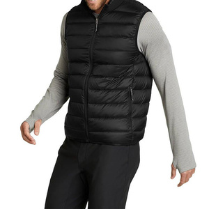 Chaleco acolchado Reversible personalizado para hombre, chaqueta sin mangas acolchada ligera de invierno, cortavientos, transpirable, con cierre de cremallera - Product Image 6