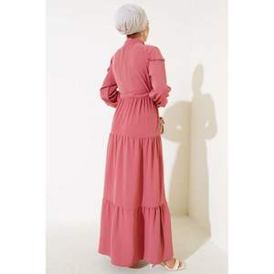 Robe à demi-boutons sur le devant Rose persane - Product Image 4