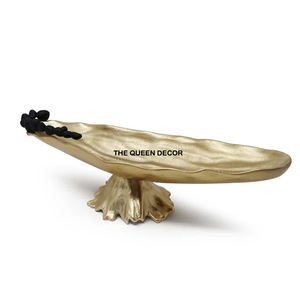 ชามเสิร์ฟของตกแต่งสไตล์ญี่ปุ่นเคลือบทองทำจากโลหะอลูมิเนียมไม่เหมือนใคร - Product Image 1