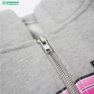 Sweat-shirts à capuche zippés en molleton de coton/éponge française surdimensionnés, imprimés DTG de haute qualité, respirants, séchage rapide, unisexe - Product Image 4