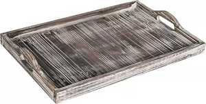 Bandeja de Servicio Rectangular de Madera de Pino de Diseño de la Mejor Calidad, Bandeja de Servicio Moderna Rectangular Decorativa para Café - Product Image 5