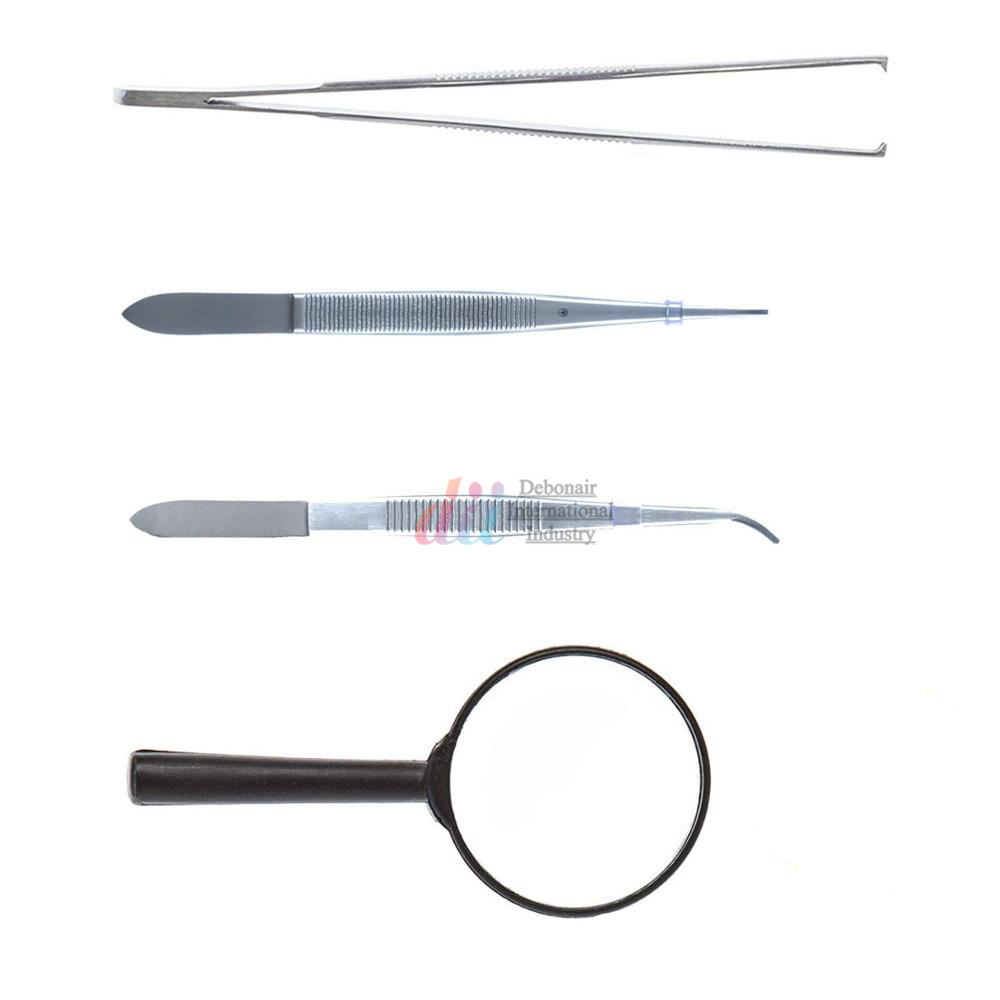 AIESI® Set Per Dissezione Anatomica Con 9 Strumenti In Acciaio Inox