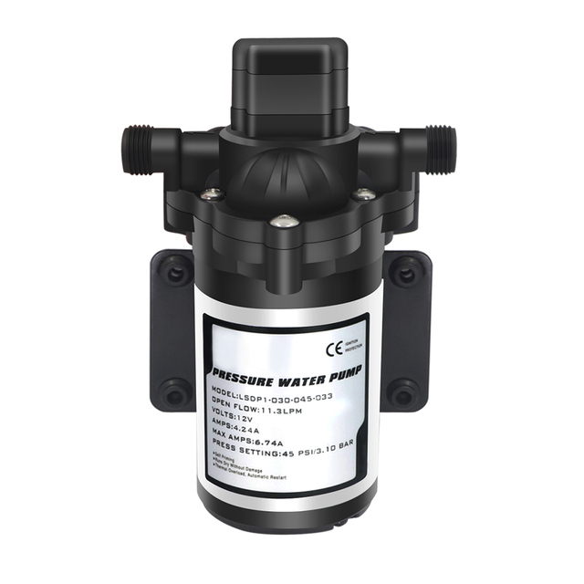 Mambaflo Electric Mini Diaphragm Pump 33 Series test Bench 3.0GPM/11.3LPM Dc 12V 1/2''-14mnpt  Diaphragm Pump for RV