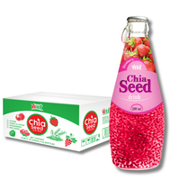 Minuman Jus Stroberi Biji Chia Harga Grosir Terbaik 290ml |   Sampel & Desain Gratis, Dukungan Pemasaran (OEM, ODM)