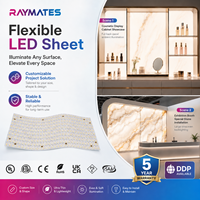UL ETL Anpassbare Flexible LED-Lichtplatte DC24V Warmweiß LED-Panel-Platte Hintergrundbeleuchtung für Runde Decken und Marmor-Hintergrundbeleuchtung