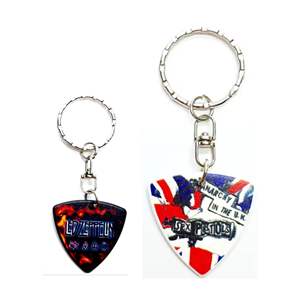 Novedad Guitar Pick Llaveros Regalos únicos para amantes de la música - Product Image 1