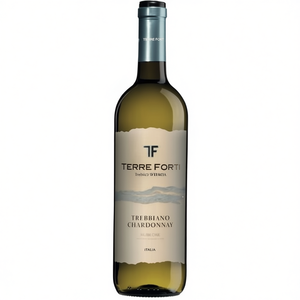 TERRE FORTI Trebbiano Chardonnay IGT White <b>Wine</b> Harmonious Fresh Italian 750ml 6 Bottles Per Box Made in Italy - Product Image 2