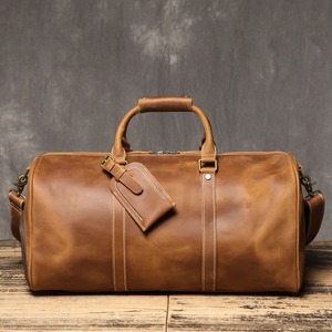 Genuine Leather Travel Duffel <b>Bags</b> for Men and <b>Women</b> Leather Overnight Weekend <b>Bags</b> Sports Gym <b>Duffle</b> - Product Image 4