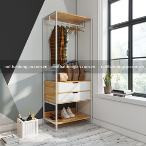 SFKQA004- Armario de pie de 80x55x200cm K Qun o Kt Hp 2 Hc G Ca Su Khung St para ropa - Product Image 3