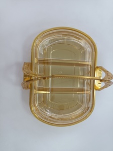 ถาดพลาสติกสีทองพร้อมหูหิ้ว คุณภาพสูง พับได้ สำหรับงานแต่งงาน บรรจุภัณฑ์ผลไม้และขนมอบ สีตามสั่ง กล่องใส่โรตี ของขวัญรอมฎอน บรรจุภัณฑ์ - Product Image 5