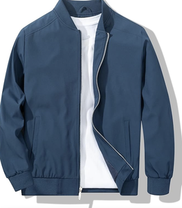 Veste en coton pour homme, fermeture éclair intégrale, vestes de travail, col rabattu, 3 poches, usine directe du Bangladesh, nouvelle arrivée, coupe-vent - Product Image 1