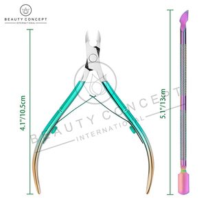 Pince à ongles à cuticules de haute qualité en acier écologique couleur de contraste différente meilleurs outils à ongles en gros pour l'utilisation des doigts - Product Image 4