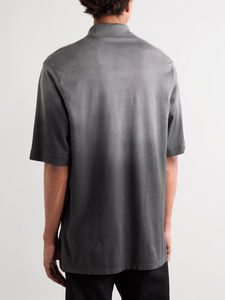 Top vente hommes pour Polo T-Shirt sur mesure 100% coton solide couleur noire matériau écologique - Product Image 3